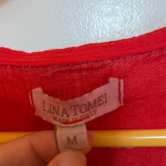 Lina Tomei Linen Shift Dress - Medium - Picture 4 of 5